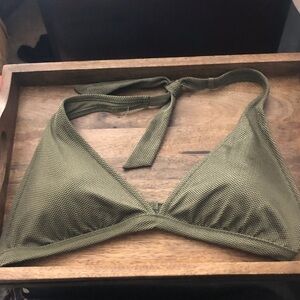 Aerie Olive Green Bikini Top